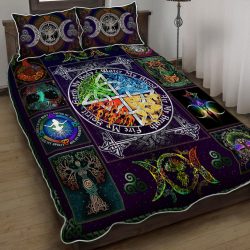Wiccan Witch Pagan Quilt Bedding Set Geembi™