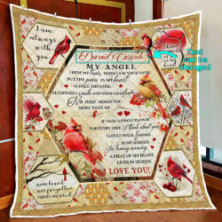 Personalized A Piece Of My Heart Lives In Heaven Quilt Blanket Geembi™