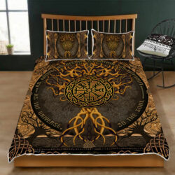 As The Universe, So The Soul, Tree Of Life Viking Quilt Bedding Set Geembi™