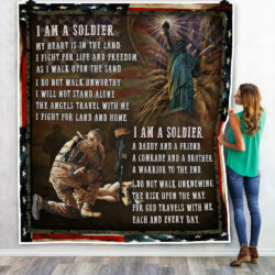 Soldier Quilt - I am a Soldier Quilt Blanket NTB06Q