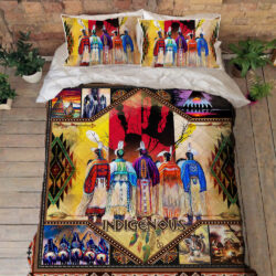 Native American Indigenous Quilt Bedding Set THH3315QSv1