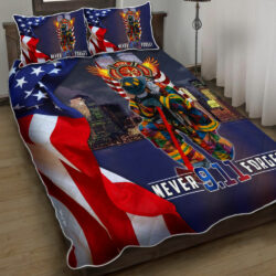 9.11 Quilt Bedding Set Never Forget September 11 LHA1697QS Geembi™