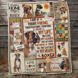 Boxer Quilt Blanket You Are My Life My Love My Leader LHA1667Q Geembi™