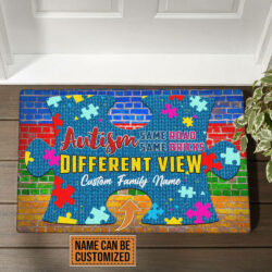 Personalized Autism Doormat Different View NTT83DMCT