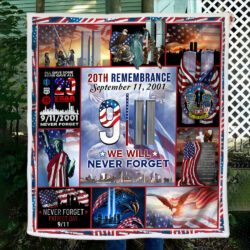 911 Sofa Throw Blanket We Will Never Forget 20th Remembrance DDH2725B