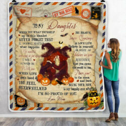 Daughter Sofa Throw Blanket Believe In Yourself Witch Halloween MLH1836B Geembi™
