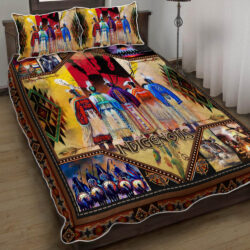 Native American Indigenous Quilt Bedding Set THH3315QSv1