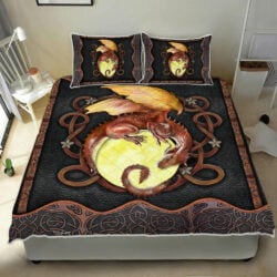 Dragon Quilt Bedding Set  Celtic Leather NTB01QS