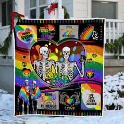 LGBT Pride, Love Is Love Quilt Blanket ANL97Q