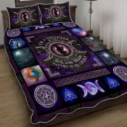 Witch Quilt Bedding Set I’m A Daughter Of The Sun And Moon THH3286QS