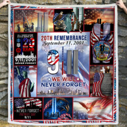 911 Sofa Throw Blanket We Will Never Forget 20th Remembrance DDH2725B