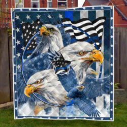 Eagle Quilt Blanket Thin Blue Line ANT206Q