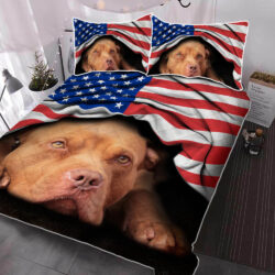 Pit Bull American Patriot Quilt Bedding Set THH2903QSv17