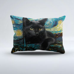 Black Cat Starry Night Pillowcases Block Of Gear™
