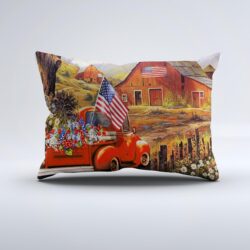 Country Roads Take Me Home. Red Truck Pillowcase THH3302P