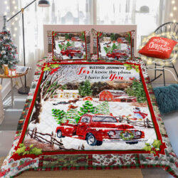 Red Truck. Blessed Journeys Christmas Quilt Bet Set Geembi™