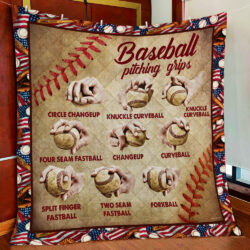Baseball Pitching Grips Quilt Blanket Geembi™