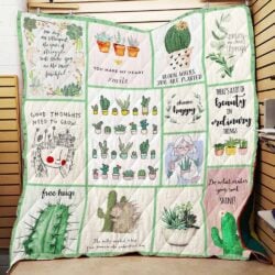 Succulents Plant Lover Quilt P302 Geembi™