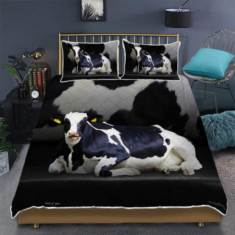 Cows Make Me Happy Quilt Bedding Set Geembi™