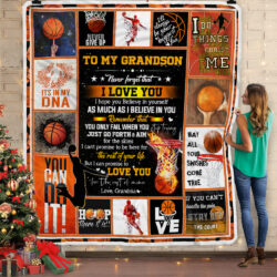 To My Grandson, Basketball, Love Grandma Sofa Throw Blanket Geembi™
