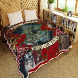 You And Me We Got This. Valentine Skeleton Couple Quilt Blanket Geembi™