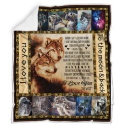 I Love You The Most - Wolves Sofa Throw Blanket Geembi™