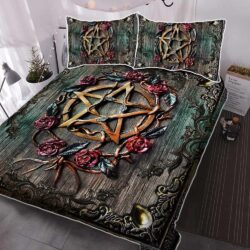 Witchcraft Wiccan. Mystical Witch 3D Pattern Quilt Bedding Set THH3460QS