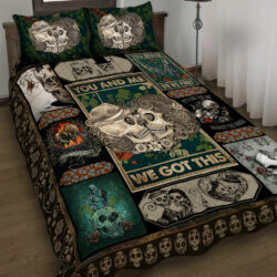 Skull Couple Quilt Bedding Set Geembi™