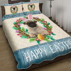 Pug Easter Day Quilt Bedding Set Geembi™