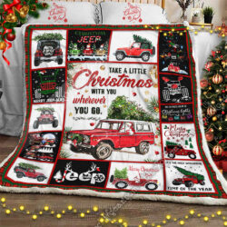 Christmas Jeep Sofa Throw Blanket Geembi™