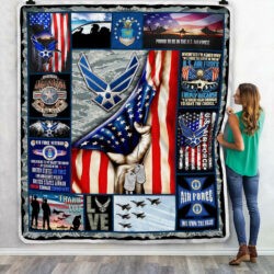 Air Force Veteran. United Sates Air Force Sofa Throw Blanket Geembi™