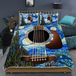 Starry Night Guitar Quilt Bedding Set Geembi™