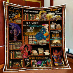 Book Dragon Quilt Blanket Geembi™