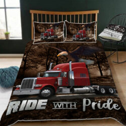 Ride With Pride Truck Driver Quilt Bet Set Geembi™