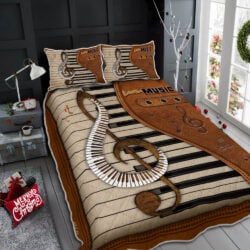 Piano - Love Music Quilt Bedding Set Geembi™
