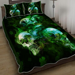 Skull St. Patrick's Day Quilt Bedding Set Geembi™