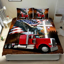 American Eagle Flat Top Trucker Quilt Bedding Set Geembi™