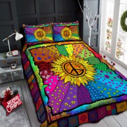 Hippie Sunflower Quilt Bedding Set
