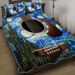 Starry Night Guitar Quilt Bedding Set Geembi™