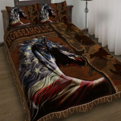 Patriotic Horse Quilt Bedding Set Geembi™
