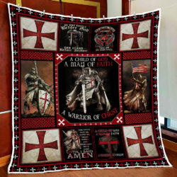 The Knights Templar Christian Warrior Quilt Blanket Geembi™