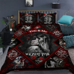 Skull Couple. You And Me We Got This Quilt Bedding Set Geembi™