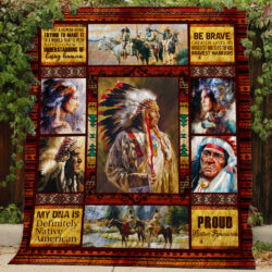 Warrior Quilt Geembi™ Proud To Be Native American Quilt