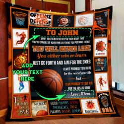 Personalized Basketball Boy Quilt Blanket Geembi™