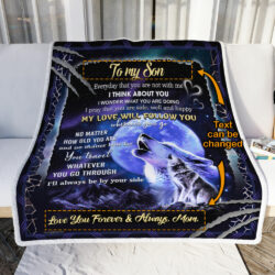 Personalized My Wolf Sofa Throw Blanket Geembi™