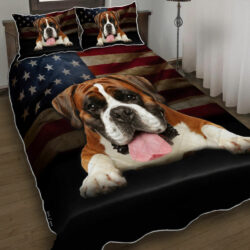 Boxer Dog American Quilt Bedding Set Geembi™