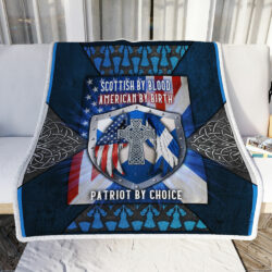 Scottish By Blood American By Birth Patriot By Choice Sofa Throw Blanket Geembi™
