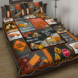 Heavy Equipment You Are My Sunshine Quilt Bedding Set Geembi™