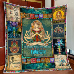 Yoga Namaste Quilt Blanket THN3464Q