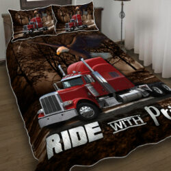 Ride With Pride Truck Driver Quilt Bet Set Geembi™